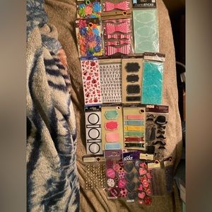 Scrapbook stickers and embellishments